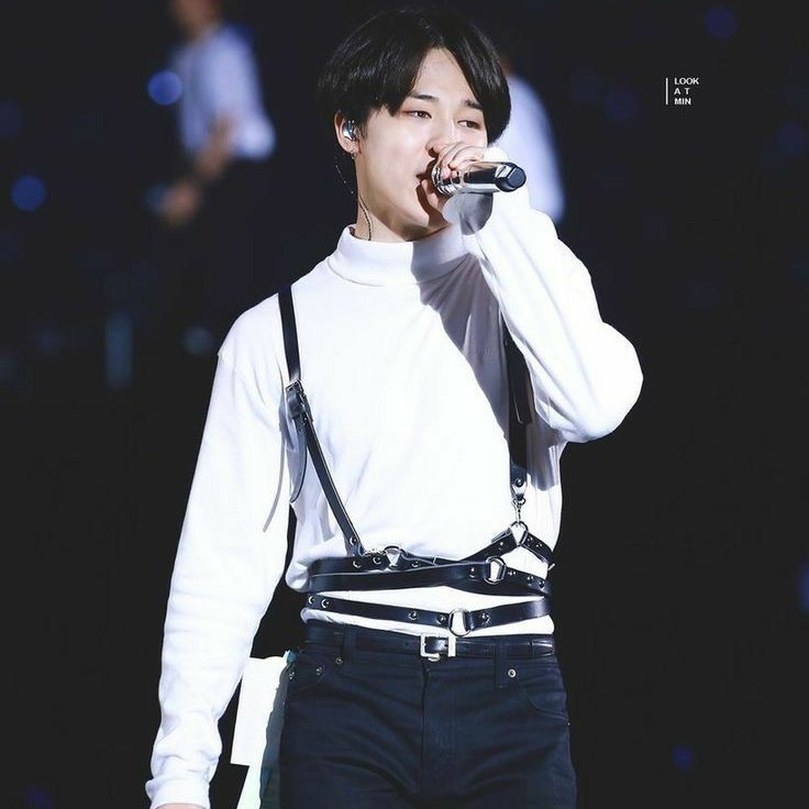 Jimin having his shirt tucked in ; a necessary thread