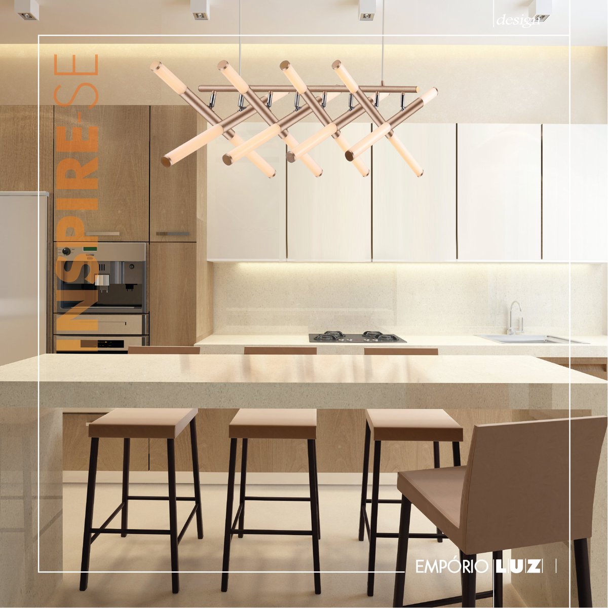 emporio_luz's tweet photo. Pendente palito da @bellailuminacao para compor o charme da sua cozinha!
Material: aço, alumínio e acrílico.
Cor: Pale Gold
Tensão: Bivolt
Potência: 8x1,8W + 8x3,6 W (65W)
Medida: 90cmX60cmx11cm
Led integrado
#EmporioLuz #Pendente #Iluminação #Decoração #Home #Meuap https://t.co/Gnipv4fSVT