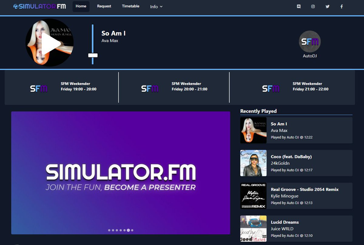 simulator_fm's tweet image. We have Fully released our new website thanks to our brilliant developer.
He has said there they are more features to come to the website soon so keep and eye out but why not come and see our spanking new website now : simulator.fm