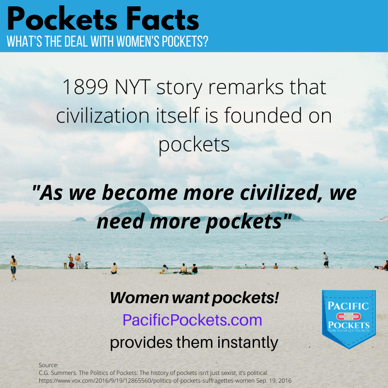 PacificPockets's tweet photo. The Greatness of Pockets -- Civilization Founded on Pockets -- Wear fashion you love, add the pockets instantly. Visit us at https://t.co/Gk0HQJnQs6 to learn more. https://t.co/BwqKHfui4T