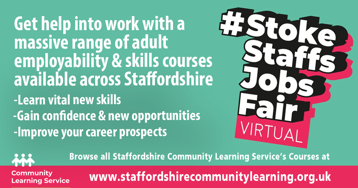TAKE THE LEAP in 2021.....  <a href="/StaffsLearning/">Staffordshire Community Learning</a> provides a massive range of superb courses for adults to up-skill and re-skill to gain &amp; improve employment and career opportunities. 

Browse and search all courses now at staffordshirecommunitylearning.org.uk

#StokeStaffsJobsFair #Skills #Jobs