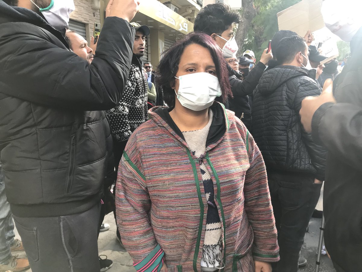 Jawaher Channa, 33, one of the injured waiting for the publication of the list. She was shot by police in the right leg during the Casbah sit-in Feb 2011. She doesn’t trust the govt promise to publish the list on Jan 20. “For ten years there is nothing, just promises.”