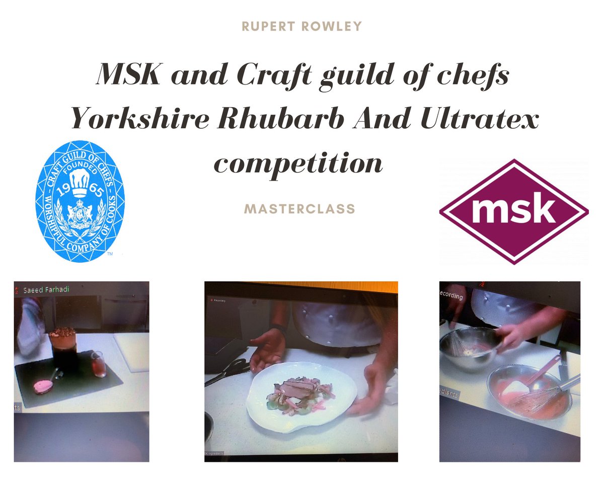 Fantastic masterclass today by @Rupertchef from @mskingredients @Craft_Guild . For a great competition.