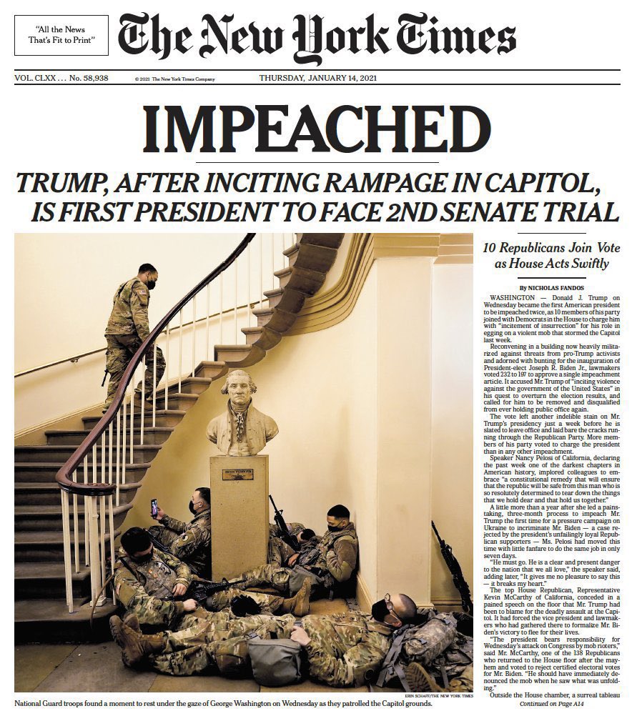 apbenven's tweet image. Today’s front pages of @washingtonpost + @nytimes