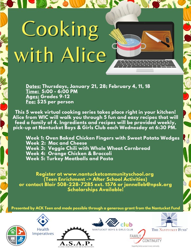 Programs for High School students starting in JANUARY! #nantucket @ackhighschool - mailchi.mp/50f3bc511bc1/j…