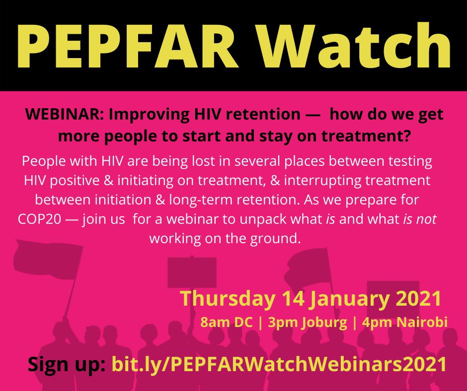 Excited to be moderating this important session on #HIV retention for civil society leaders in 15m with @MBKeno of @hepsuganda, Anna Grimsrud @iasociety, @milangamaureen of @HealthGAP
#PEPFARWatch https://t.co/wMaZktsGAn