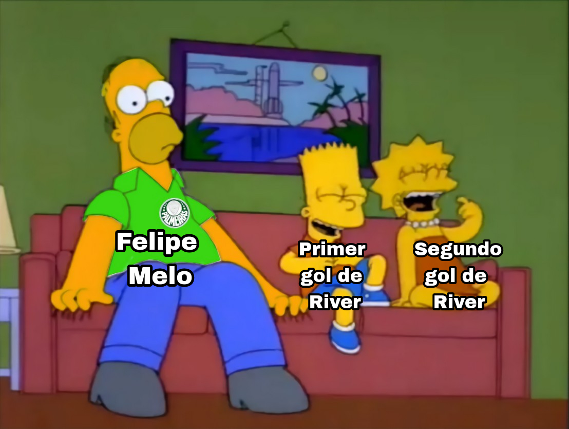 Así estaba Felipe Melo mirando River Plate vs Palmeiras... https://t.co/DHdQ2Hl5nX