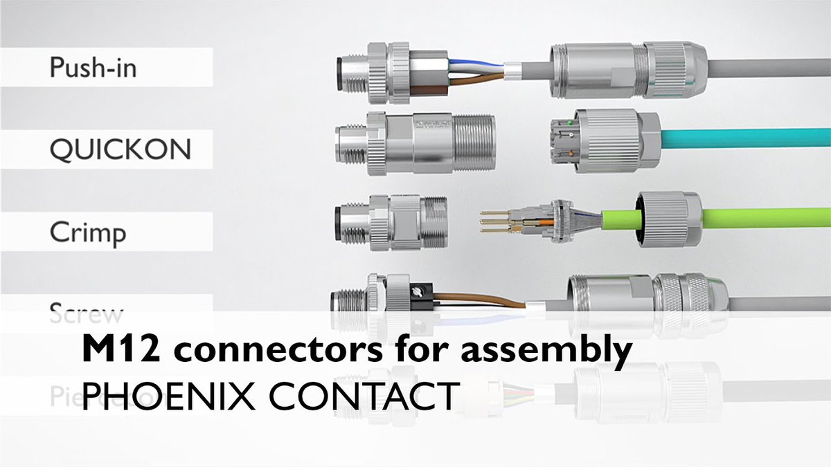 PhoenixContactF's tweet photo. Les connecteurs M12 pour l'assemblage vous offrent la meilleure technologie de connectivité pour votre application - rapidement et facilement, sans outils! #datasignalpower #deviceconnections >> https://t.co/wAh3YvUagK
#datasignalpower #deviceconnections https://t.co/J86MXLmXvH