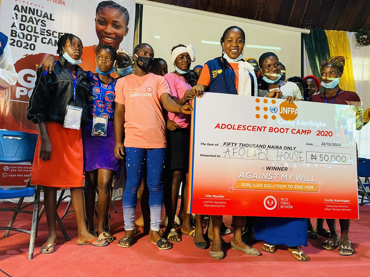 ValueFemaleNet's tweet photo. During our 2020 ABC bootcamp, the girls were divided into 3 groups.A volunteer was assigned to supervise the activities of each group. Each group was charged with the responsibility to develop a strategic plan to stop FGM in their respective community. https://t.co/znDPo9sxlw