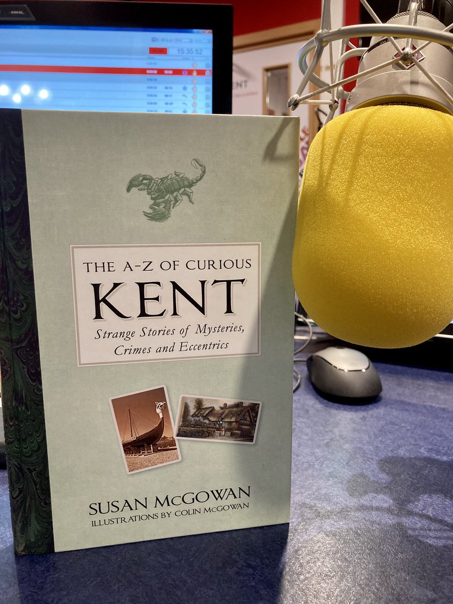 patmarsh's tweet photo. The pages of the A -Z of @curious_kent hold some fascinating and surprising facts about our county. 

The #Kent actor Gerald Bishop joins us live at 3.45pm today, to share another story from the book written by Susan McGowan. https://t.co/Ad3IPM9jqj