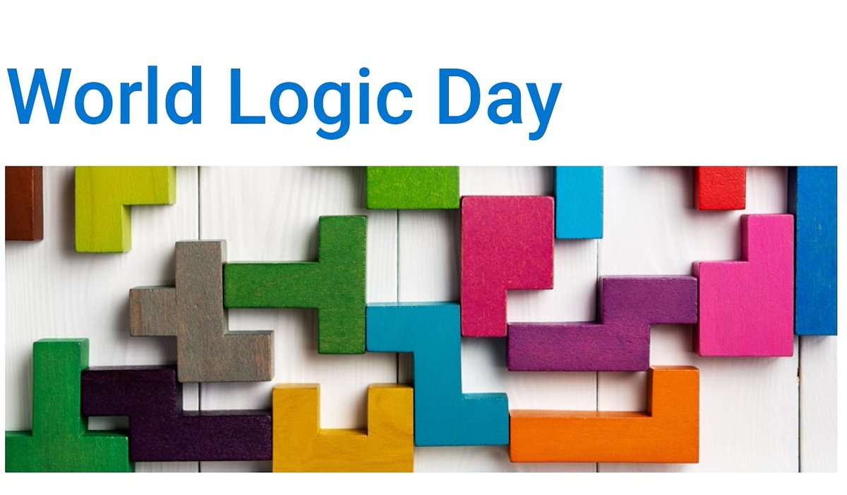 ALevyauthor's tweet photo. World Logic Day: promoting the development of logic in research and teaching, supporting associations, universities and other institutions involved with logic, and enhancing public understanding of logic and its implications for science, technology and innovation.
#worldlogicday https://t.co/FlVys2BUcp
