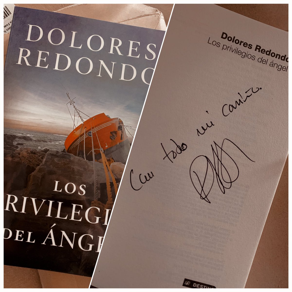 Recién llegado... ¡tremendas ganas de devorarlo! #LosPrivilegiosDelÁngel de @DoloresRedondoM