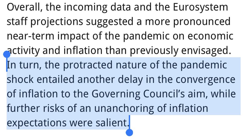 1) worries about inflation and inflation expectations. It’s not new, but now that ECB projections are where they are, this worry is more tangible