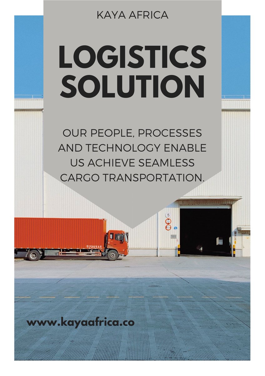 kaya_africa's tweet photo. We redefine logistics with our unconventional novel systems.
#logistics #intelligentlogistics #transportation #technology #tech #africa #cargo #logisticscompany #logisticsafrica https://t.co/913zfACydN