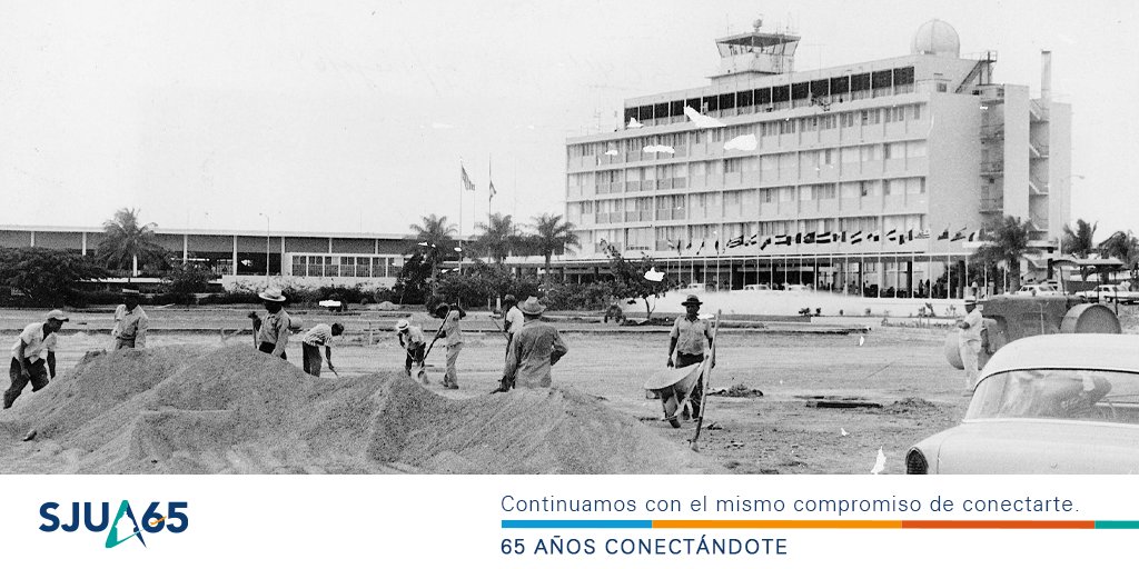 AeropuertoSJU's tweet photo. ¿Sabías que el predio original del Aeropuerto SJU comprendía 1,718.72 acres cuando se inauguró en 1955? 🛫 #TBT
#65Conectandote https://t.co/V8hkxBRDhy