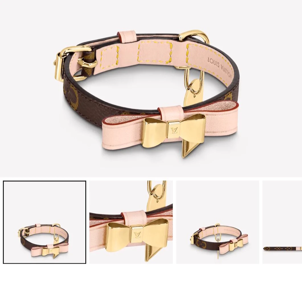 Twitterでみたヴィトンのブレスレットが可愛くて、お店で試着しようと思ったら犬の首輪だった話し。