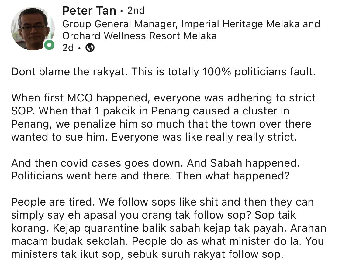 zulfiQka's tweet image. Thank you Mr. Peter Tan. Well said 👏🏼👏🏼