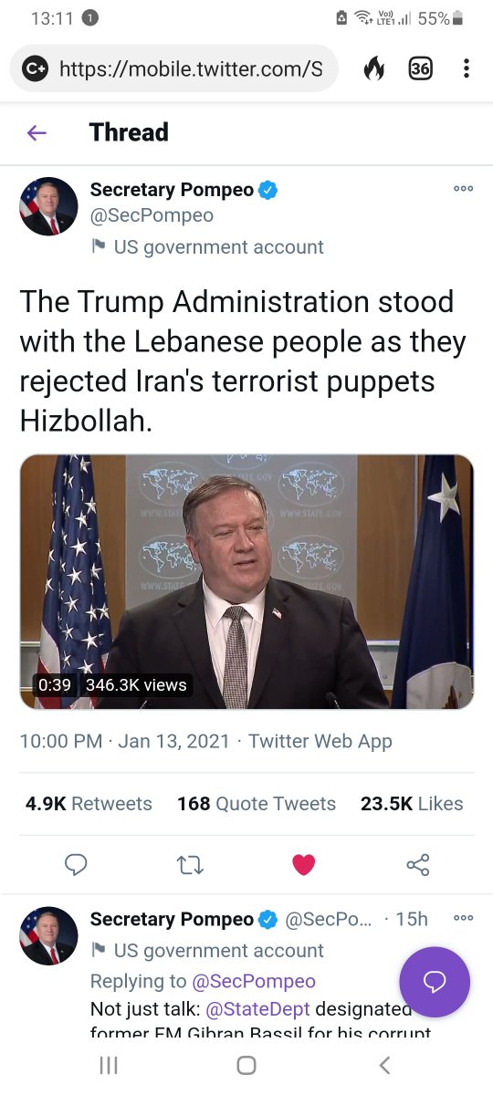 Astarawhatever's tweet photo. .@SecPompeo breaks from the norm 1.13 👀

1530-1534 = :04 delta
1700-1706 = :06 delta

Long time between thread continuation, looks intentional

#Q46
News unlocks 👀👉#U1 BO Canada MSM https://t.co/9gpNjVW3zh