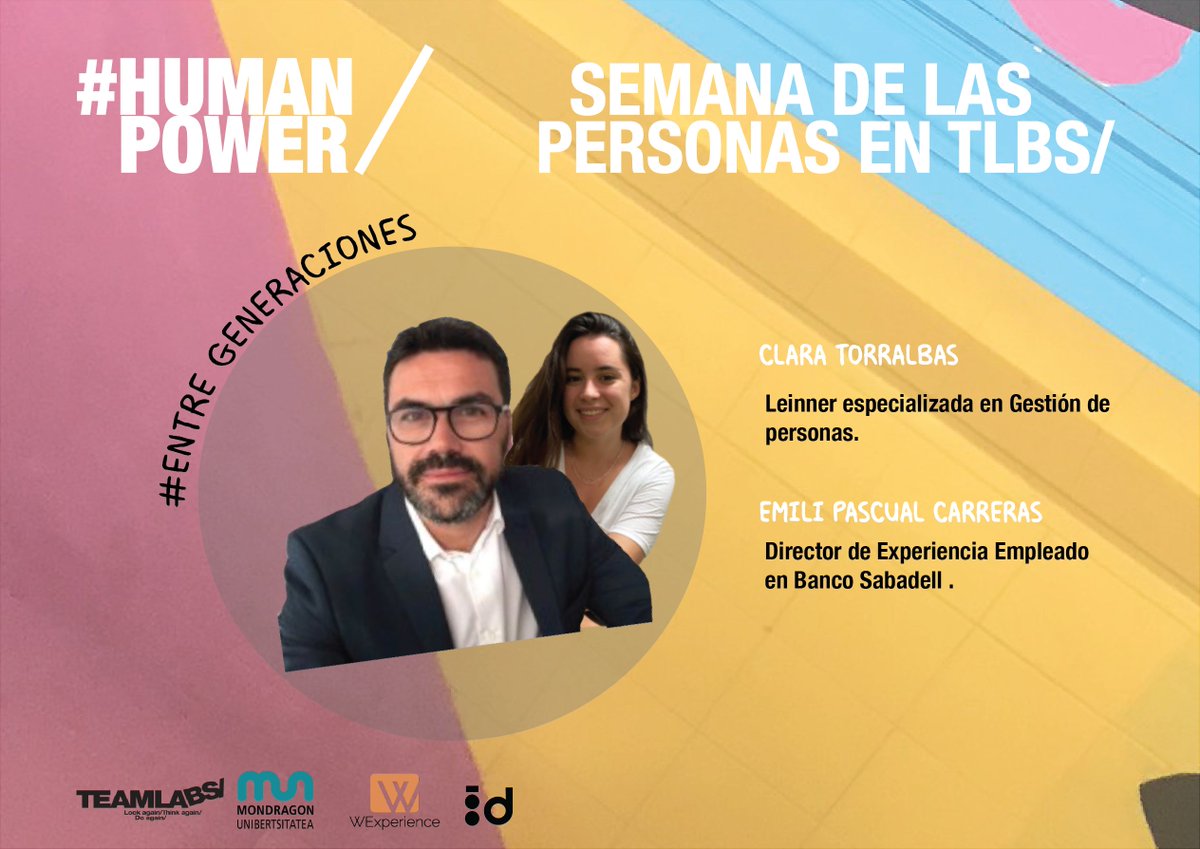 teamlabs's tweet photo. La cuarta entrevista la encaramos acompañados de @emilipascual para poner encima de la mesa nuestra reflexión colectiva sobre las Relaciones Intergeneracionales.
Publicaremos la entrevista a las 18:30 👉 https://t.co/W2UFd9HKf6
#HumanPower #entregeneraciones #semanadelaspersonas https://t.co/XVRiNyNHMa