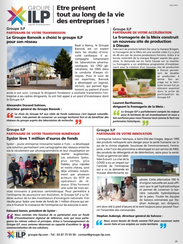 ça y est le <a href="/GroupeIlp/">Groupe ILP - Benoit VOINOT</a> se lance sur <a href="/Twitter/">Twitter</a> pour cela (re)découvrez le petit focus paru dans le supplément de <a href="/lestrepublicain/">L'Est Républicain</a> <a href="/lerepu/">Le Républicain Lorrain</a> sur quelques une de nos participations!!
<a href="/regiongrandest/">Région Grand Est</a> #privateequity #grandest #lorraine #developpement #financement #PME #startup