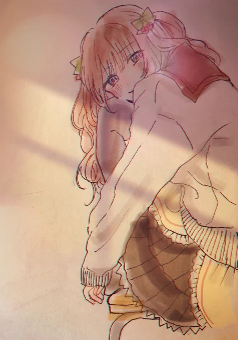 #ちぇり絵
2人っきりだね 