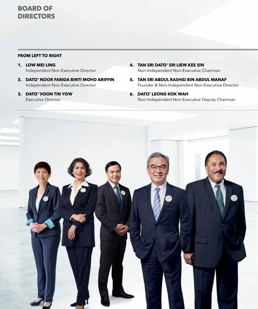 Latar belakang BOD pun penting, sebab kita nak tahu siapa key player behind this company.Some BOD's dia ada related juga dengan company lain or ada jawatan dalam listed companies yang lain.Penting untuk tahu, sebab they're people who making decision for a company.