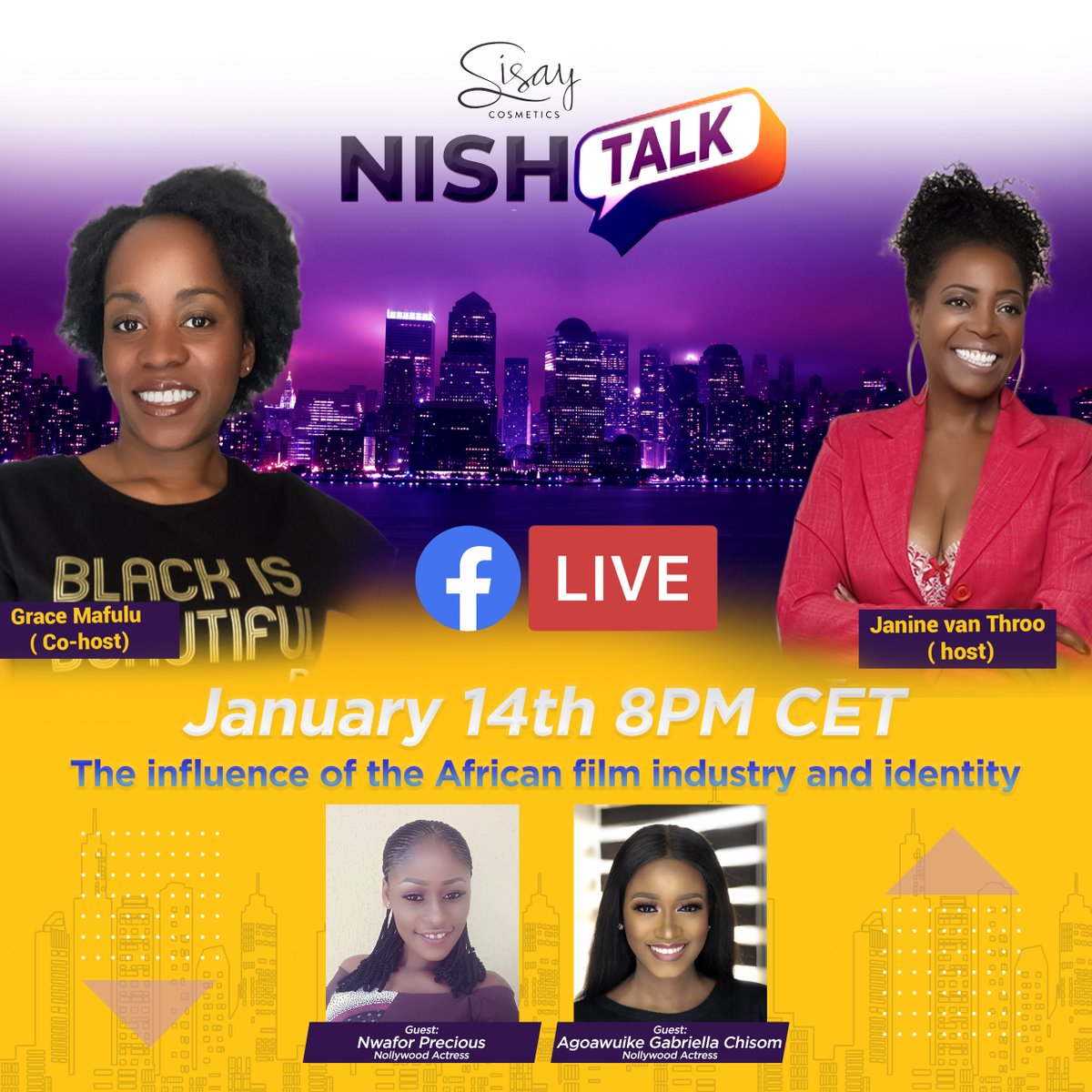 Join me in the conversation today: Nollywood &amp; the African Identity. Is nollywood portraying natural hair as poor?
#Nollywood #Nigeria #natural #naturalhair #NISH #africanbeauties #afrohair