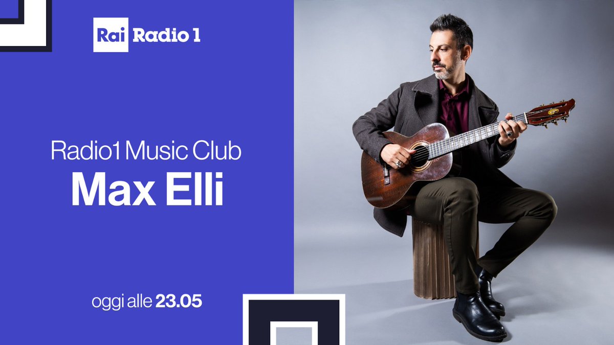 Radio1Rai's tweet photo. 🎵 “Vivere o morire”, il nuovo brano di #MaxElli, invita ad evadere dalla propria “comfort zone”. 
Questa sera, alle 23, a @musiclub_radio1 con @johnvignola, l'artista milanese ne suonerà una versione solo per noi. 
👉 https://t.co/qRDGQpu1YR https://t.co/73qgcuHrvk