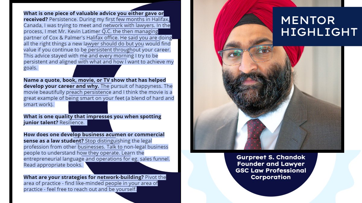 faclOntario's tweet photo. The FACL Mentorship Committee is pleased to recognize the following trailblazers in law. Check out our FACL Digital Lookbook for January here! #FACL #mentorship #legalprofession #digitallookbook
Mentors: Manny Sahota, @gs_chandok
Mentees: Henaa Mall, Raghav Jain https://t.co/UVvgjlTyik