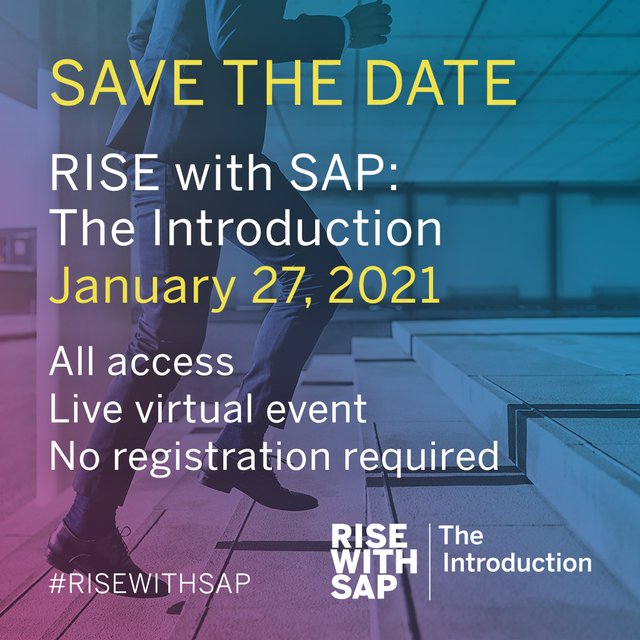 Join #RISEWITHSAP to explore the latest technologies and insights that can smooth your path to becoming an intelligent enterprise. bit.ly/39pA5LK