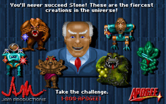 LunarWolfProj's tweet image. Did a run after ages. Those aliens still look gooey. #blakeStone @ApogeeSoftware