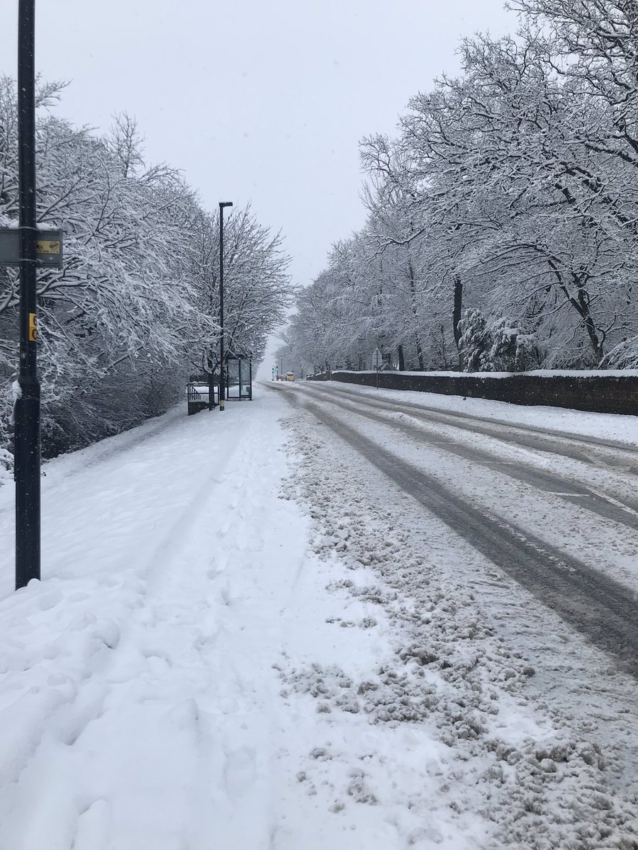 On route to a job (I am passenger)  roads are treacherous, travel only if essential !! Seeing too many people attempting unnecessary journeys