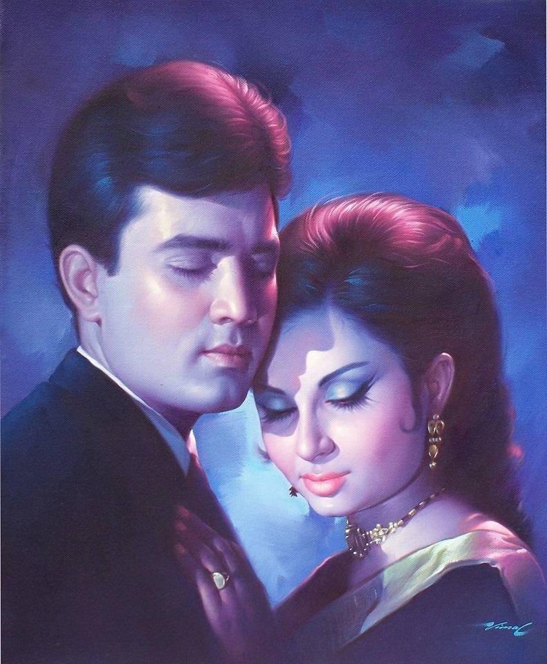 Movies N Memories on Twitter "A painted portrait of Rajesh Khanna and