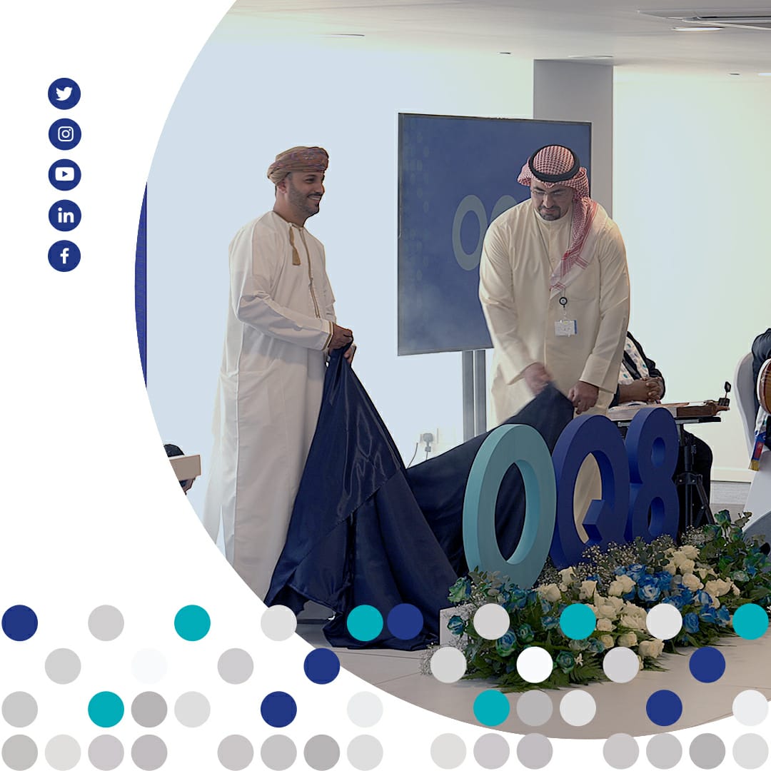 thisisoq8's tweet photo. @ThisIsOQ &amp; Kuwait Petroleum International @q8petroleum celebrated the launch of the new Duqm Refinery project brand, OQ8, which comes in line with the overall corporate brand renew process. https://t.co/gsxKfKiQ5m