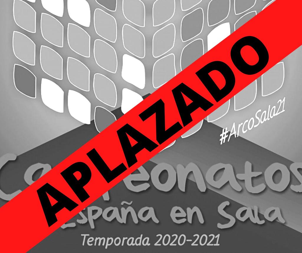 #ArcoSala21
Debido a la situación sanitaria y a las complicaciones operativas de la instalación, hemos decidido APLAZAR los Campeonatos de España en Sala, previstos del 29 de enero al 7 de febrero, al mes de marzo. 
En breve publicaremos el calendario de competiciones actualizado