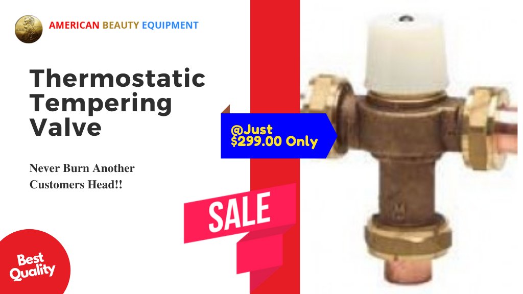 abe_equipment's tweet photo. Grab the best Thermostatic Tempering Valve !!👌👍

"Never Burn Another Customers Head"😎👍

Buy Now: 
https://t.co/oA06GhM6Yk

#salonequipment https://t.co/xtk2IvMn99