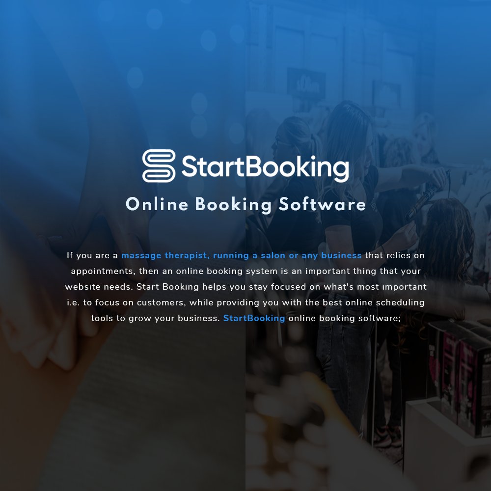 startbookingapp's tweet photo. With Start Booking #onlinebooking software you can provide your #customers with the convenience of 24/7 access to your #business &amp; manage your #onlinescheduling to maximize productivity. It is an ideal online booking #software you can invest in!!

#booking #customersatisfaction https://t.co/zkxAgxyTK2