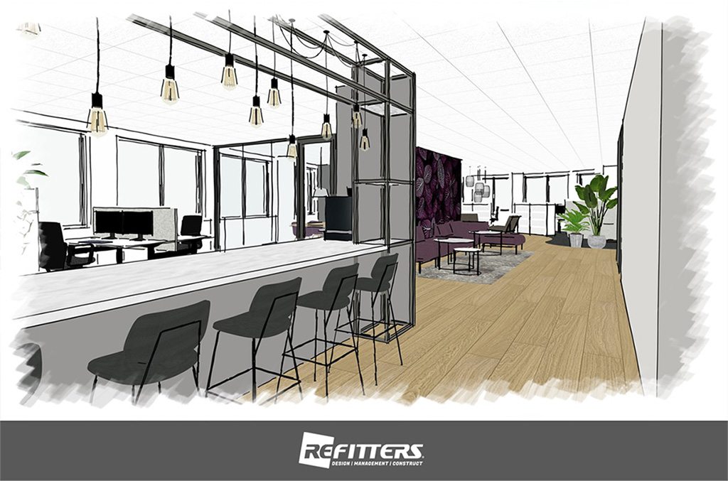Refitters_'s tweet image. Following the realization of the design of @Syncasso in Amsterdam, we will also design and realize the location in Rotterdam. refitters.nl  #interiordesign #office #workspace #proud