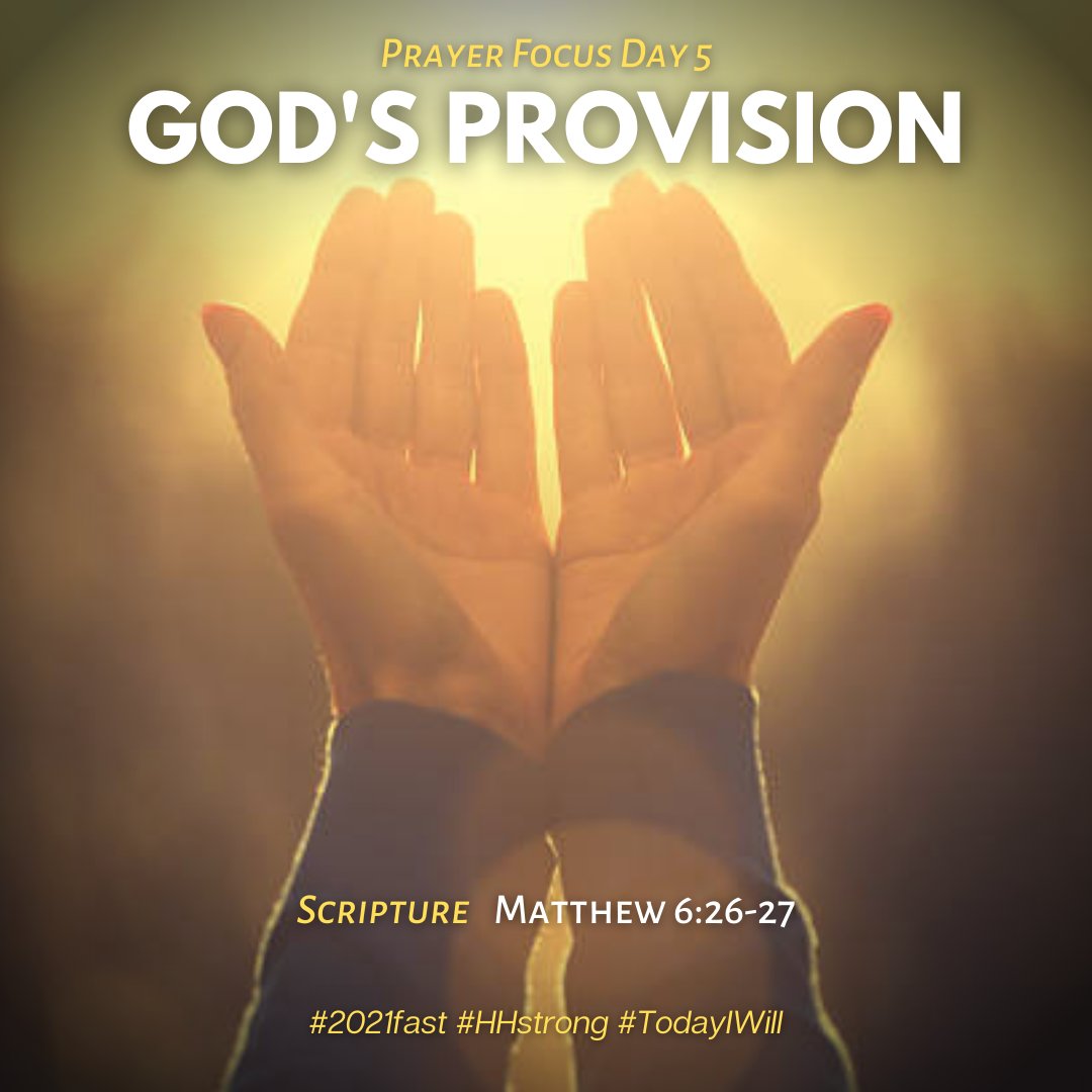 HopesHouseCM's tweet photo. #TodayIWill Meditate on the fact that God is my source. 
I will give thanks for the ways he's provided for me and my family. I will seek God on how to be a faithful steward over all the resources God has provided. 

*financial
*emotional 
*social

#2021fast #HHstrong #TodayIWill https://t.co/t43Uf7wzxI