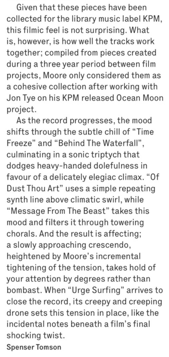 Big thanks to @thewiremagazine for the kind review of 'Analog Sensitivity,' out now on @emipmuk/@bewithrecords 
thewire.co.uk/issues/444