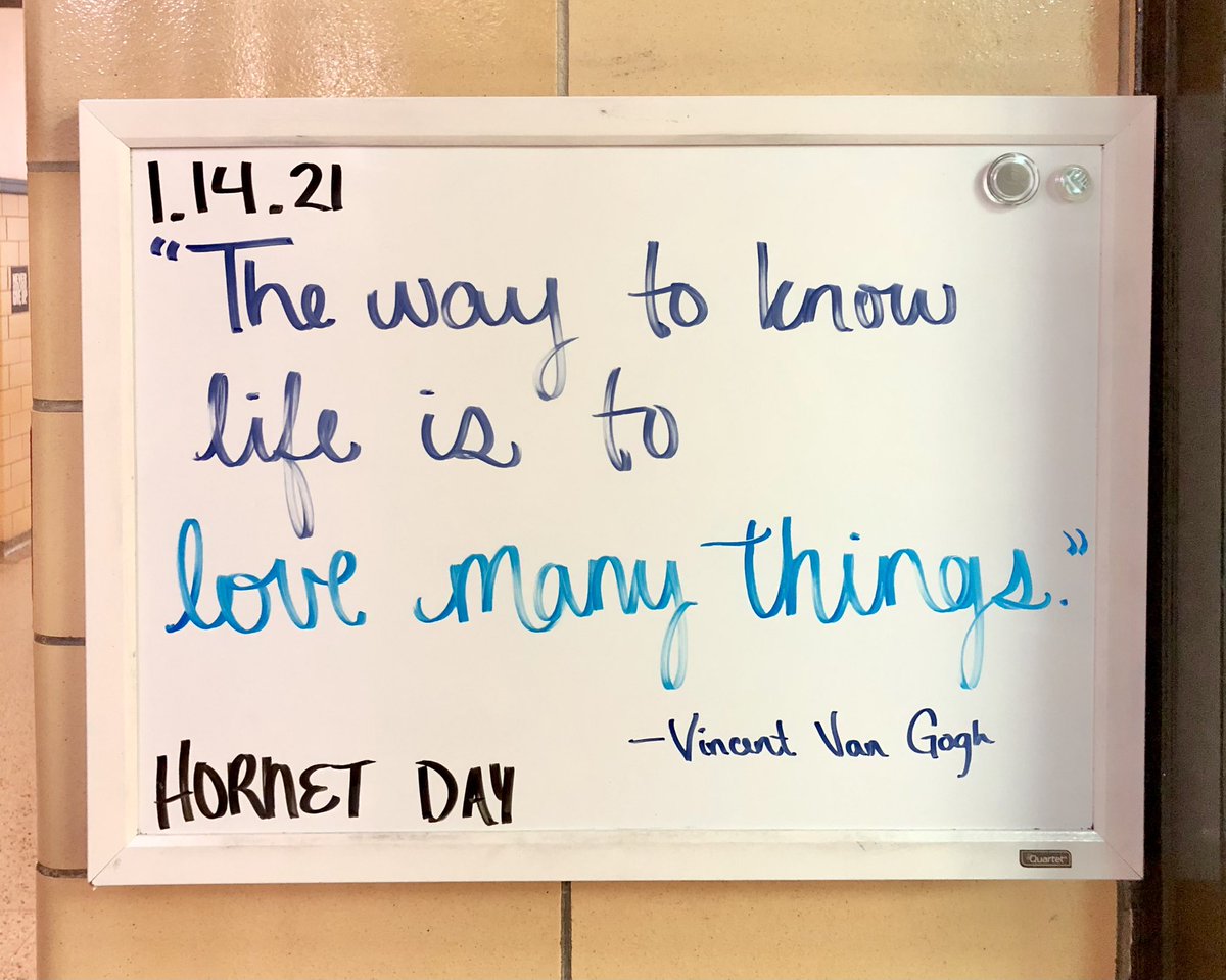 mrs_snyder17's tweet photo. Thursday thoughts!
#fmsteach #fultonproud #motivationalquote #vangoghquote https://t.co/DFhNIBEWNV