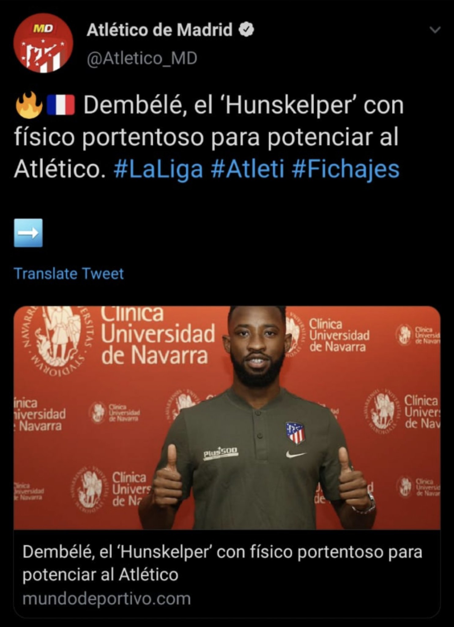 Fichajes atletico de madrid twitter