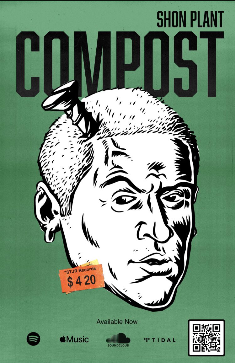 shonplant's tweet photo. **Compost,, an EP out tonight at midnight on Spotify, Apple Music, & all thee rest
#shonplant #compost https://t.co/sAIcJY0Ep0