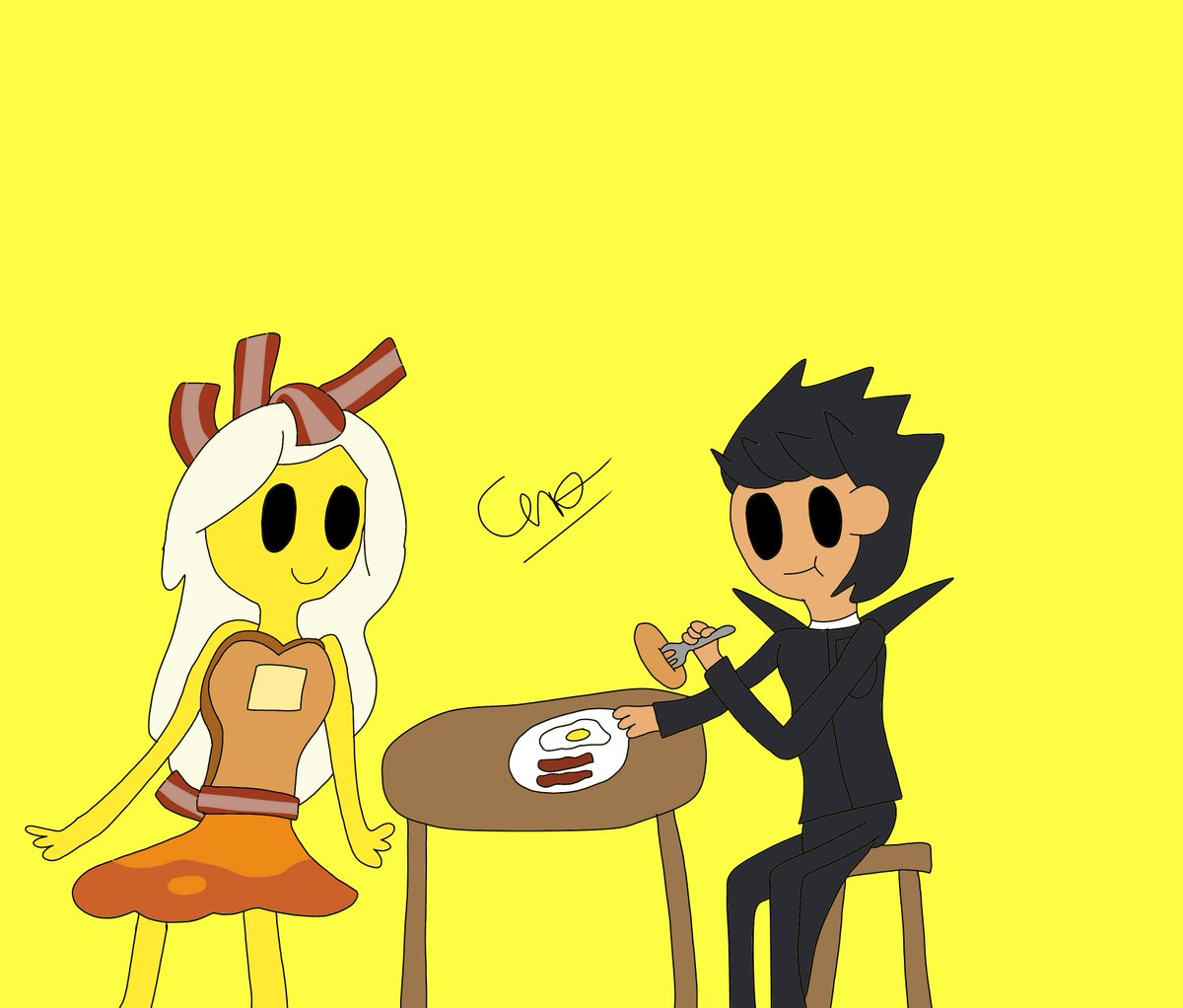 CiroPhoenix's tweet photo. Good Morning everyone
*Eating my breakfast*
#CiroPhoenix #PrincessBreakfast
#AdventureTime https://t.co/yaD7IIrkAg