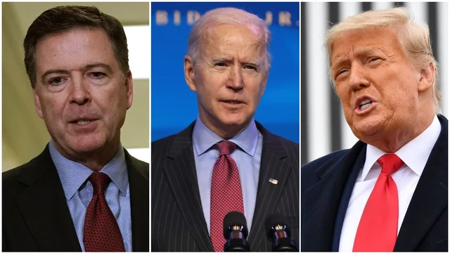thehill's tweet photo. Comey: Biden should consider pardoning Trump https://t.co/hKoAKLP1Af https://t.co/Ntbz5atJ98