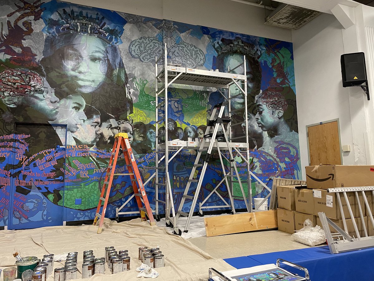 FreireSchools's tweet image. Thanks to a generous Picasso Project grant from @PCCYarts, the installation of our new mural at Freire High School is well underway! Stay tuned for the official unveiling of this exciting project in the coming weeks! #FreireSchools #PCCY #PicassoProject