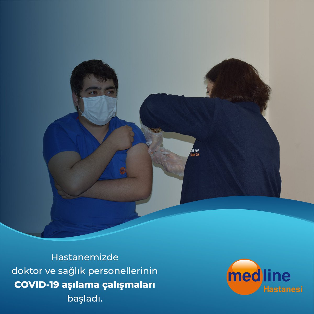 Hastanemizde doktor ve sağlık personellerinin Covid-19 aşılama çalışmaları başladı. Aşıların tüm sağlık kuruluşlarına ulaştırılmasını sağlayan sağlık bakanlığımıza teşekkürlerimizi sunarız.
<a href="/saglikbakanligi/">T.C. Sağlık Bakanlığı</a>