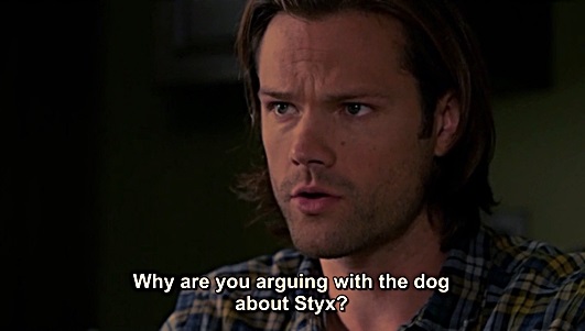 11-Dean, safe room, I talk with my dog all the time, I don't even need any spell <3