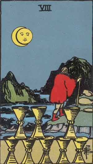 TLoracular's tweet image. Card of The Day For Streamers: 8 of Cups
It's officially time to move forward and walk away from anything toxic which brings greater pain and sorrow than good.   #DailyTarot #TarotReading #twitchaffiliate #twitch