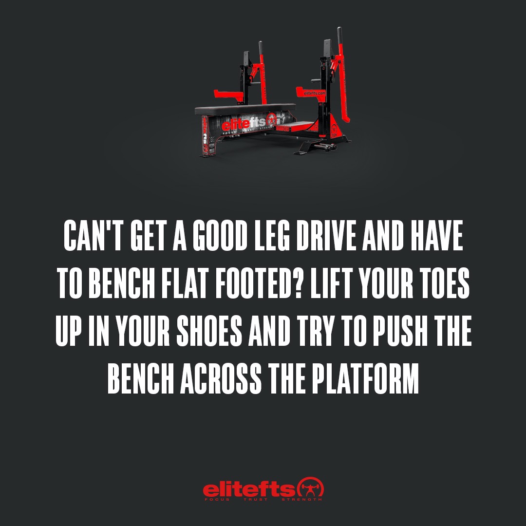 elitefts's tweet photo. Training Tip of the Day.
#elitefts #benchpress #benchtips #powerlifting #tipoftheday #justthetip https://t.co/tYuKK2ZBeq